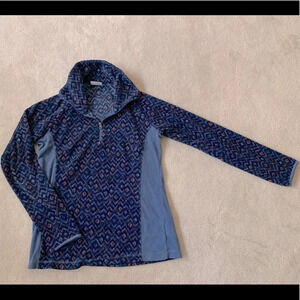 COLUMBIA Women's fleece jacket 1/4 zip pull over size Small